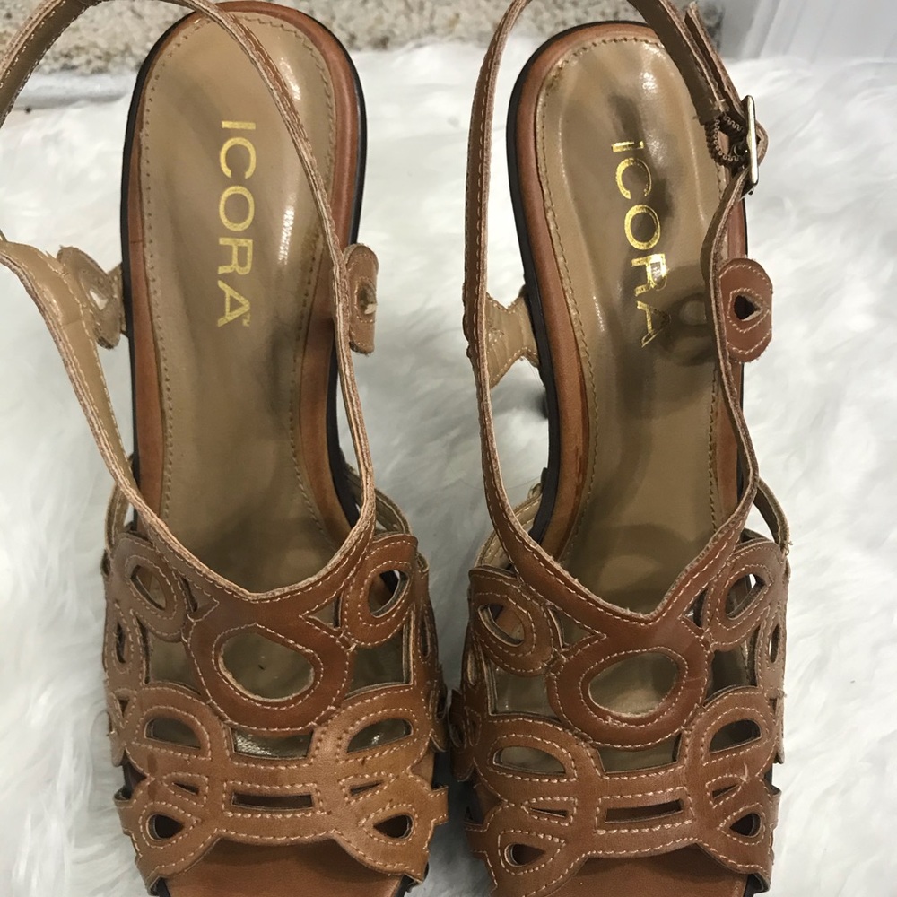 Icora tan 6” heels